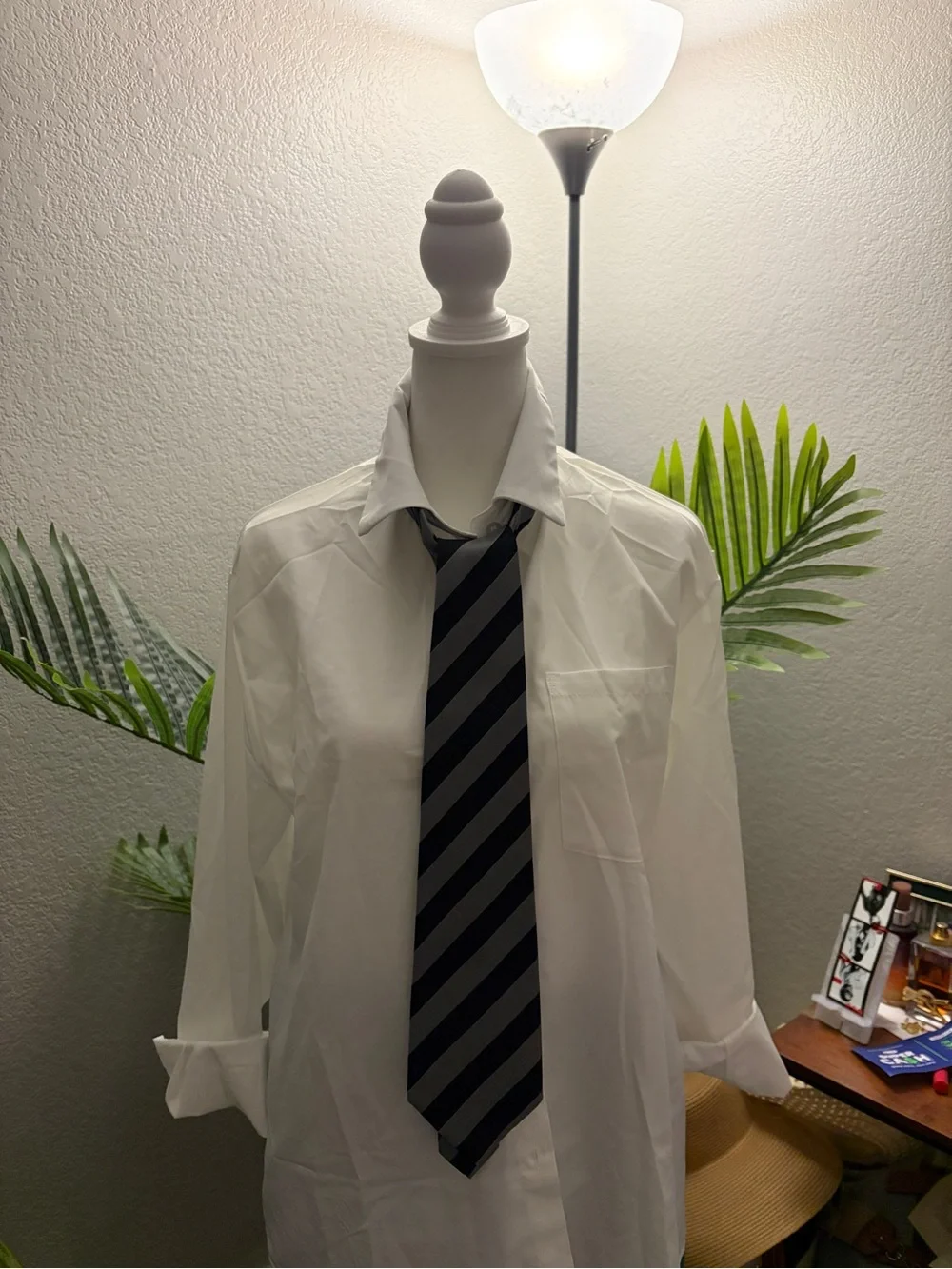 New & Lingwood Black and Gray Diagonal Stripe Silk Tie